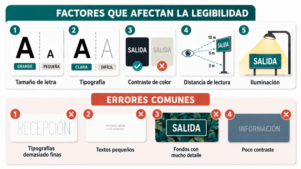 Factores clave para evitar errores al rotular un espacio y mejorar la lectura del mensaje