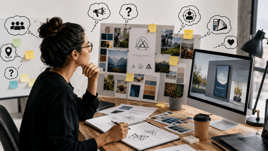 Creatividad y diseño aplicados al análisis previo de un proyecto gráfico profesional.